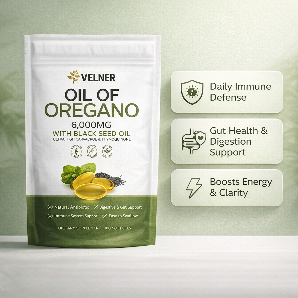Velner Oregano Oil with Black Seed Oil
