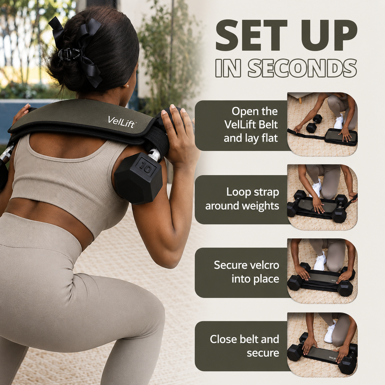 VelLift™ Hip Thrust Belt