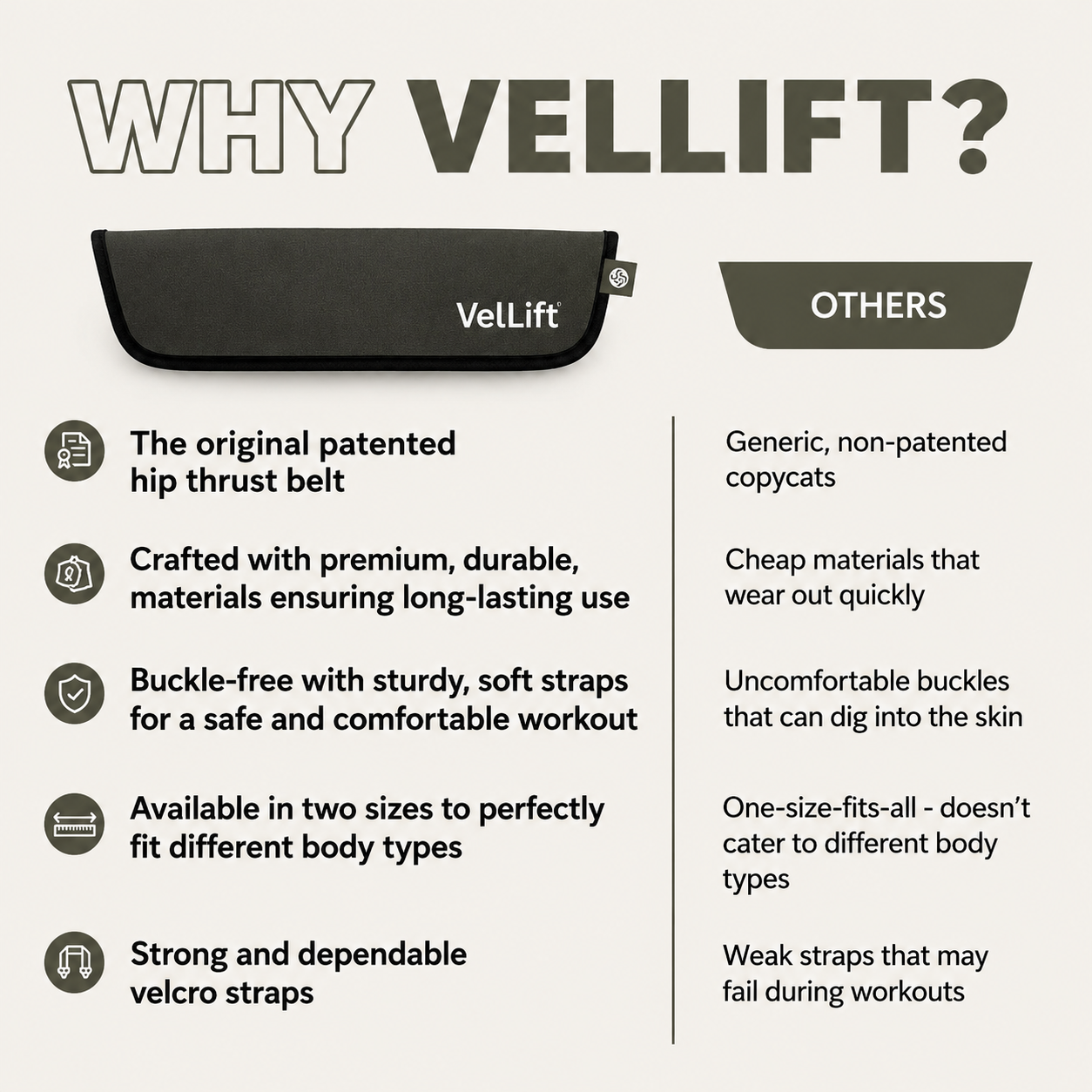 VelLift™ Hip Thrust Belt