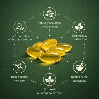 Velner Oregano Oil with Black Seed Oil